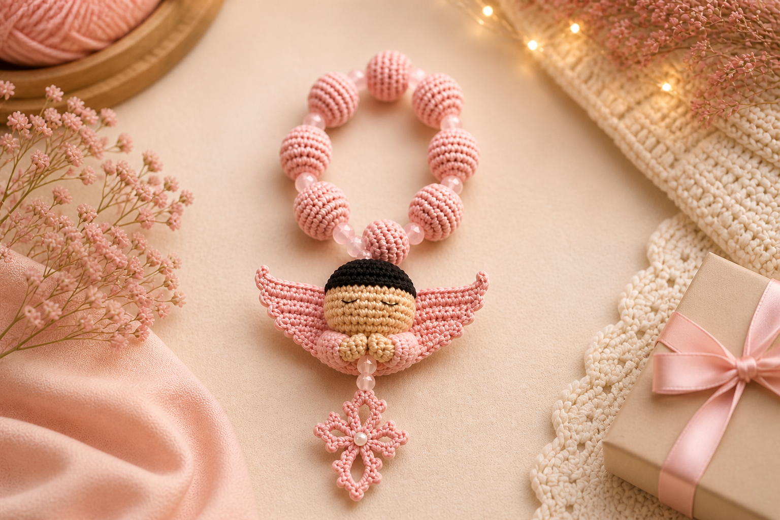 Hand-crocheted Guardian Angel – a unique gift for babies